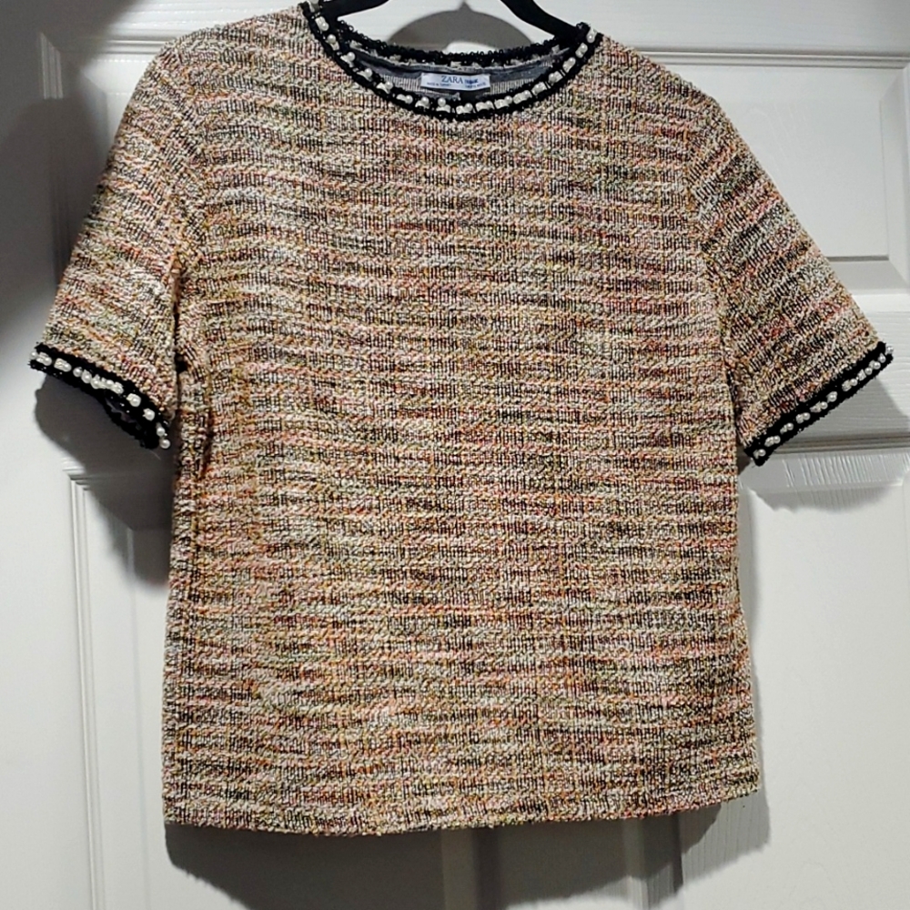 Zara Trafaluc Pearl Top